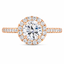 Round Brilliant Cut 1.00ct Diamond Halo Engagement Ring