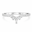 Round Brilliant & Pear Cut 0.35ct Diamond Shaped Wedding Band