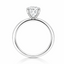 Lab Grown Round Brilliant Cut 1.06ct Diamond Solitaire Engagement Ring with Diamond Claws
