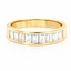 Baguette Cut 1.00ct Diamond Half Hoop Eternity Ring