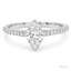 Marquise Cut 0.71ct Diamond Engagement Ring With Diamond Shoulders