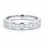 Princess Cut 1.01ct Diamond Half Hoop Eternity Ring