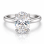 Lab Grown Oval Cut 2.60ct Diamond Solitaire Engagement Ring