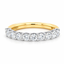 Round Brilliant Cut 0.75ct Diamond 10 Stone Half Hoop Eternity Ring