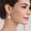 Round Brilliant Cut Diamond Halo Earrings With Diamond Hoops