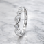 Marquise & Round Brilliant Cut 0.46cts Diamond Half Hoop Wedding Band