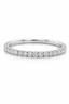 Round Brilliant Cut Diamond Full Hoop Microset Wedding Band 2.2mm