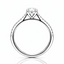 Round Brilliant Cut 0.54ct Diamond Engagement Ring with Diamond Shoulders
