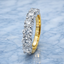 Round Brilliant Cut 2.14ct Diamond 7 Stone Half Hoop Eternity Ring