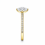 Marquise Cut 0.71ct Diamond Engagement Ring With Diamond Shoulders