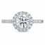 Round Brilliant Cut 1.00ct Diamond Halo Engagement Ring