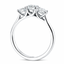 Round Brilliant Cut 0.53ct Diamond Trilogy Engagement Ring