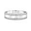 Round Brilliant Diamond Half Hoop Wedding Band