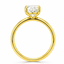 Lab Grown Oval Cut 2.01ct Diamond Solitaire Engagement Ring