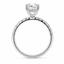 Lab Grown Cushion Cut 2.00ct Diamond Engagement Ring with Diamond Shoulders & Hidden Halo