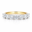 Round Brilliant Cut 1.33ct Diamond 7 Stone Half Hoop Eternity Ring