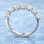 Round Brilliant Cut 2.13ct Diamond 7 Stone Eternity Ring