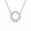 Round Brilliant Cut Diamond Circle of Life Pendant