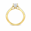 Oval Cut 0.70ct Diamond Engagement Ring with Diamond Shoulders