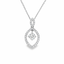 Round Brilliant Cut Diamond Drop Pendant