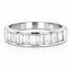 Baguette Cut 1.01ct Diamond 9 Stone Eternity Ring
