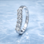 Round Brilliant Cut 0.50ct Diamond 5 Stone Wishbone Eternity Ring