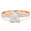 Princess Cut 0.71ct Diamond Engagement Ring with Diamond Shoulders