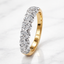 Round Brilliant Cut 1.11ct Diamond 7 Stone Half Hoop Eternity Ring