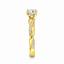 Round Brilliant Cut 0.70ct Diamond Engagement Ring with Diamond Shoulders