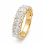 Radiant Cut 3.39ct Lab Diamond 9 Stone Eternity Ring