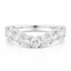 Round Brilliant Cut 1.05ct Diamond 7 Stone Wishbone Eternity Ring