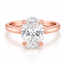 Lab Grown Oval Cut 2.60ct Diamond Solitaire Engagement Ring