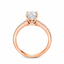 Round Brilliant Cut 1.00ct Diamond Engagement Ring with Diamond Shoulders