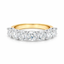 Round Brilliant Cut 2.14ct Diamond 7 Stone Half Hoop Eternity Ring