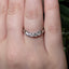 Round Brilliant Cut 0.50ct Diamond 5 Stone Wishbone Eternity Ring