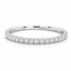 Round Brilliant Cut Diamond Full Hoop Microset Wedding Band 1.5mm