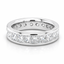 Princess Cut 3.23ct Diamond Full Hoop Eternity Ring