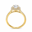 Round Brilliant Cut 0.70ct Diamond Double Halo Engagement Ring
