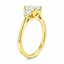 Emerald Cut 1.01ct Diamond Engagement Ring with Trilliant Cut Diamond Side Stones