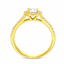 Round Brilliant Cut 0.70ct Diamond Halo Engagement Ring
