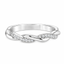 Round Brilliant Cut Diamond Twist Wedding Band