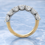 Round Brilliant Cut 2.14ct Diamond 7 Stone Half Hoop Eternity Ring