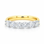 Round Brilliant Cut 1.18ct Diamond 6 Stone Half Hoop Eternity Ring