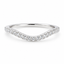 Round Brilliant Cut 0.28ct Diamond Micro Curved Wedding Band