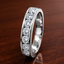 Round Brilliant Cut 1.01ct Diamond 7 Stone Half Hoop Eternity Ring