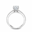 Round Brilliant Cut 1.00ct Diamond Engagement Ring with Diamond Shoulders