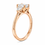Emerald Cut 1.01ct Diamond Engagement Ring with Trilliant Cut Diamond Side Stones