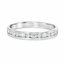 Round Brilliant & Baguette Cut 0.40ct Diamond Wedding Band