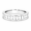 Baguette Cut 2.04ct Diamond Half Hoop Eternity Ring