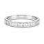 Baguette Cut 0.33ct Diamond Half Hoop Wedding Band